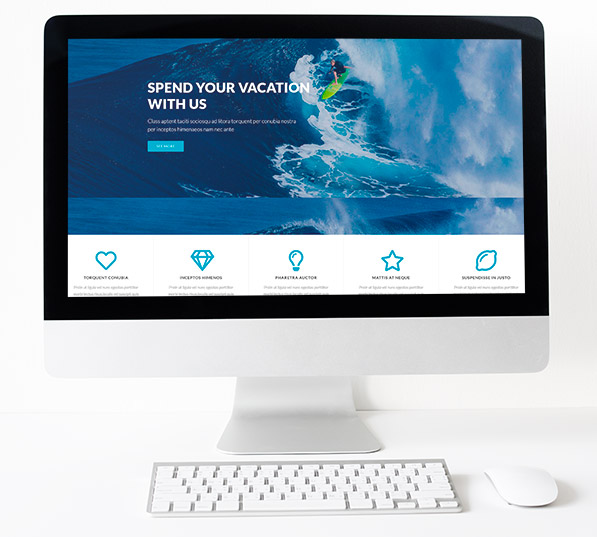Diseño web para surfers y amantes de los deportes acuáticos